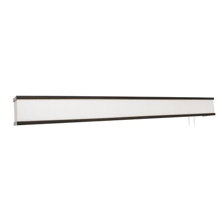 AFX Randolph 50" LED Overbed Wall Light - Oil Rubbed Bronze Finish - Linen White Shade RAB505400L30ENRB-LW